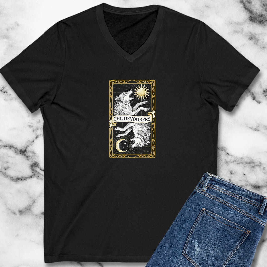 Sköll & Hati Tarot the Devourers V-neck