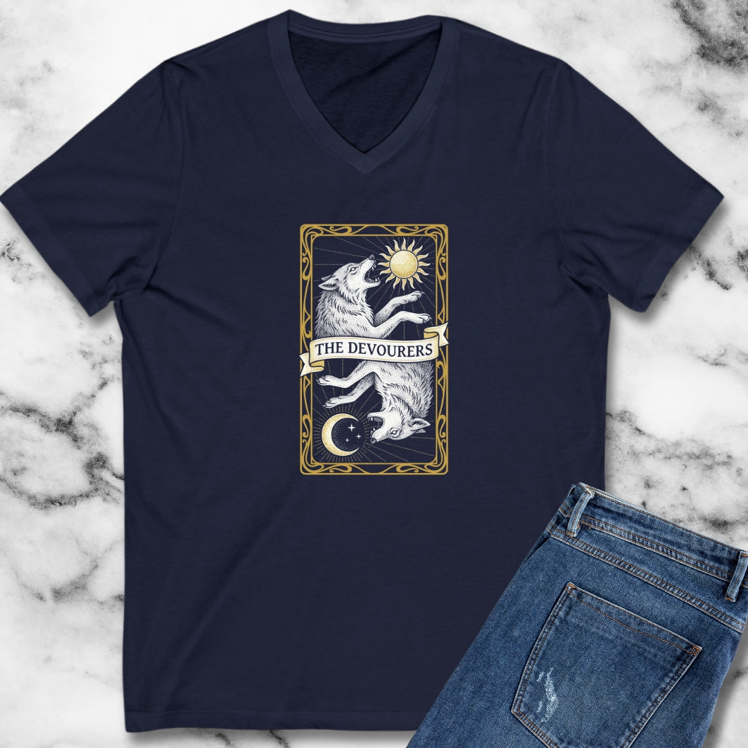 Sköll & Hati Tarot the Devourers V-neck