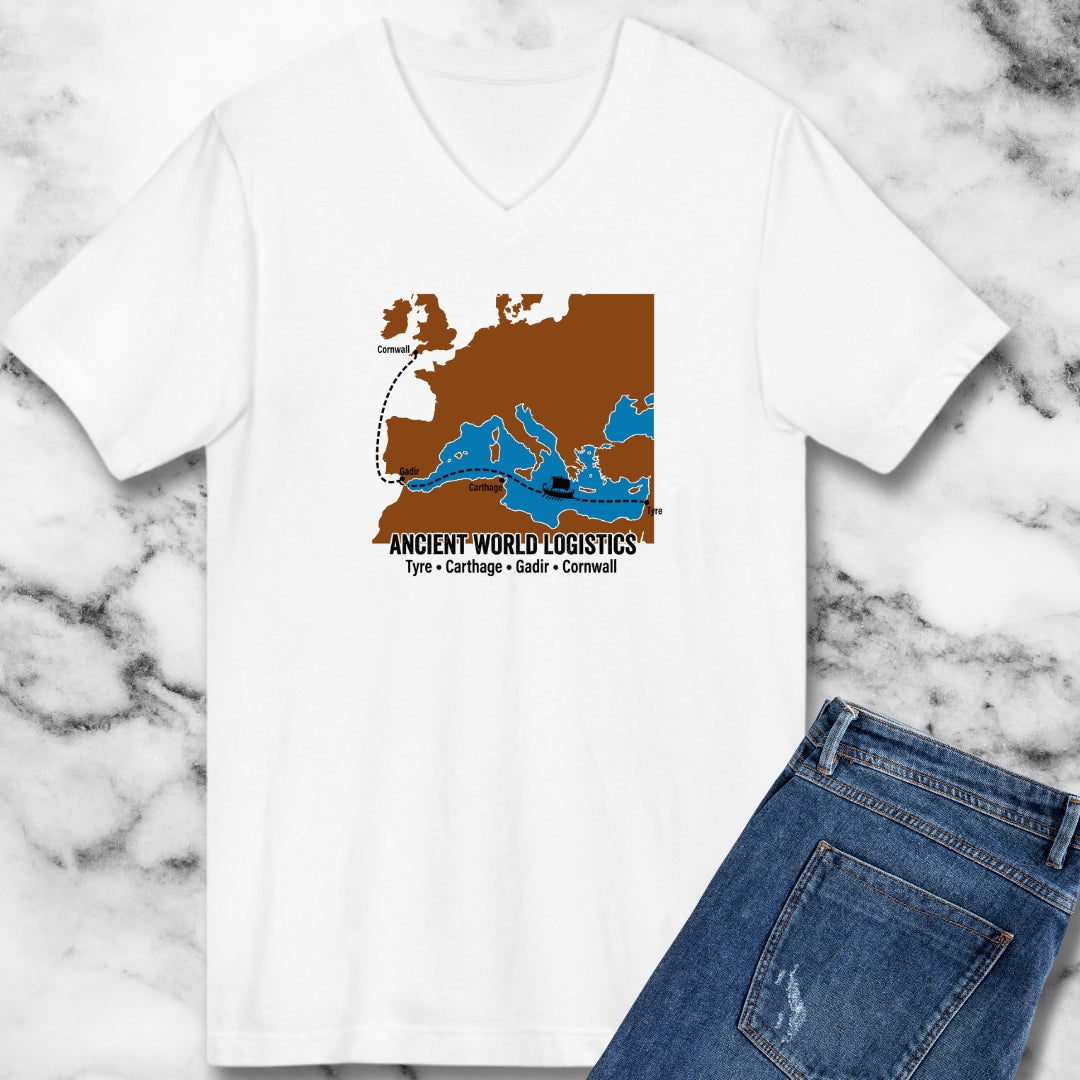 Phoenicians Ancient Shipping Maritime V-neck