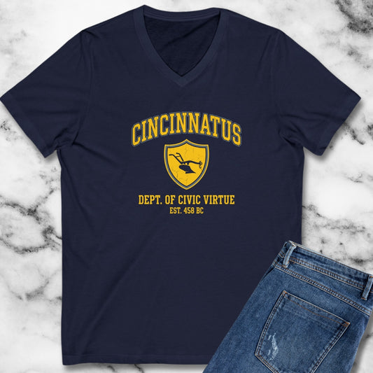 Cincinnatus Return to Plough V-Neck