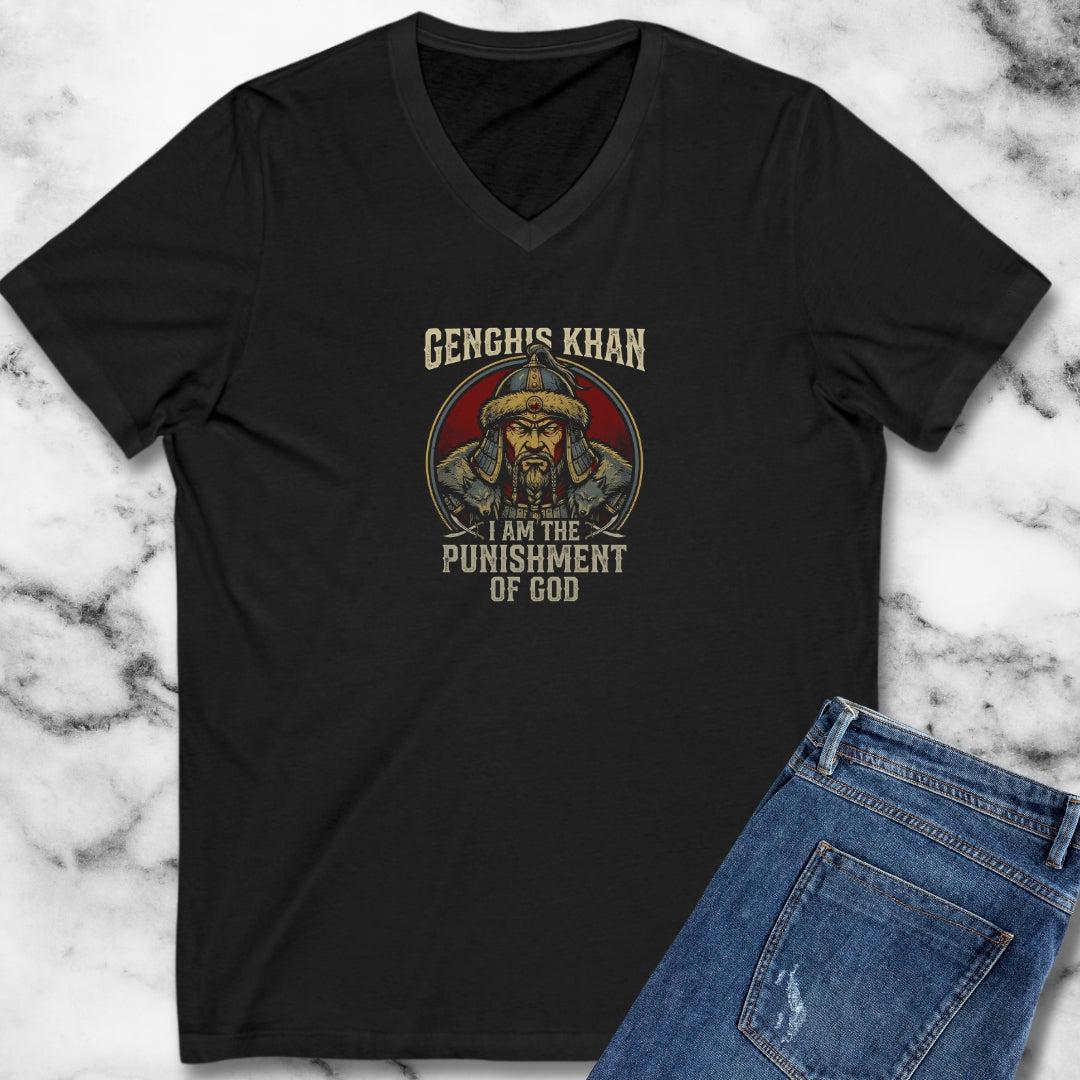 Genghis Khan Punishment from God V-neck