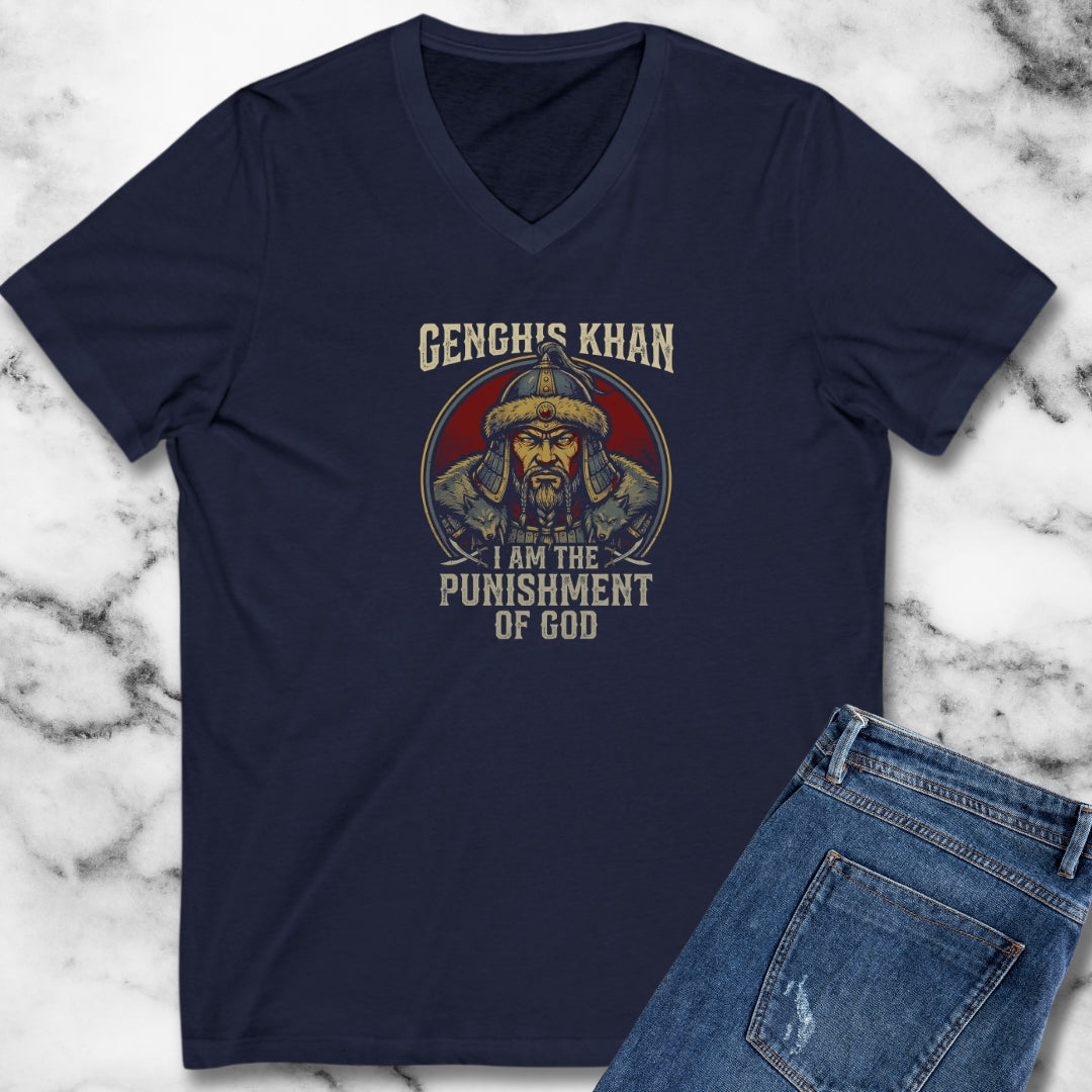 Genghis Khan Punishment from God V-neck