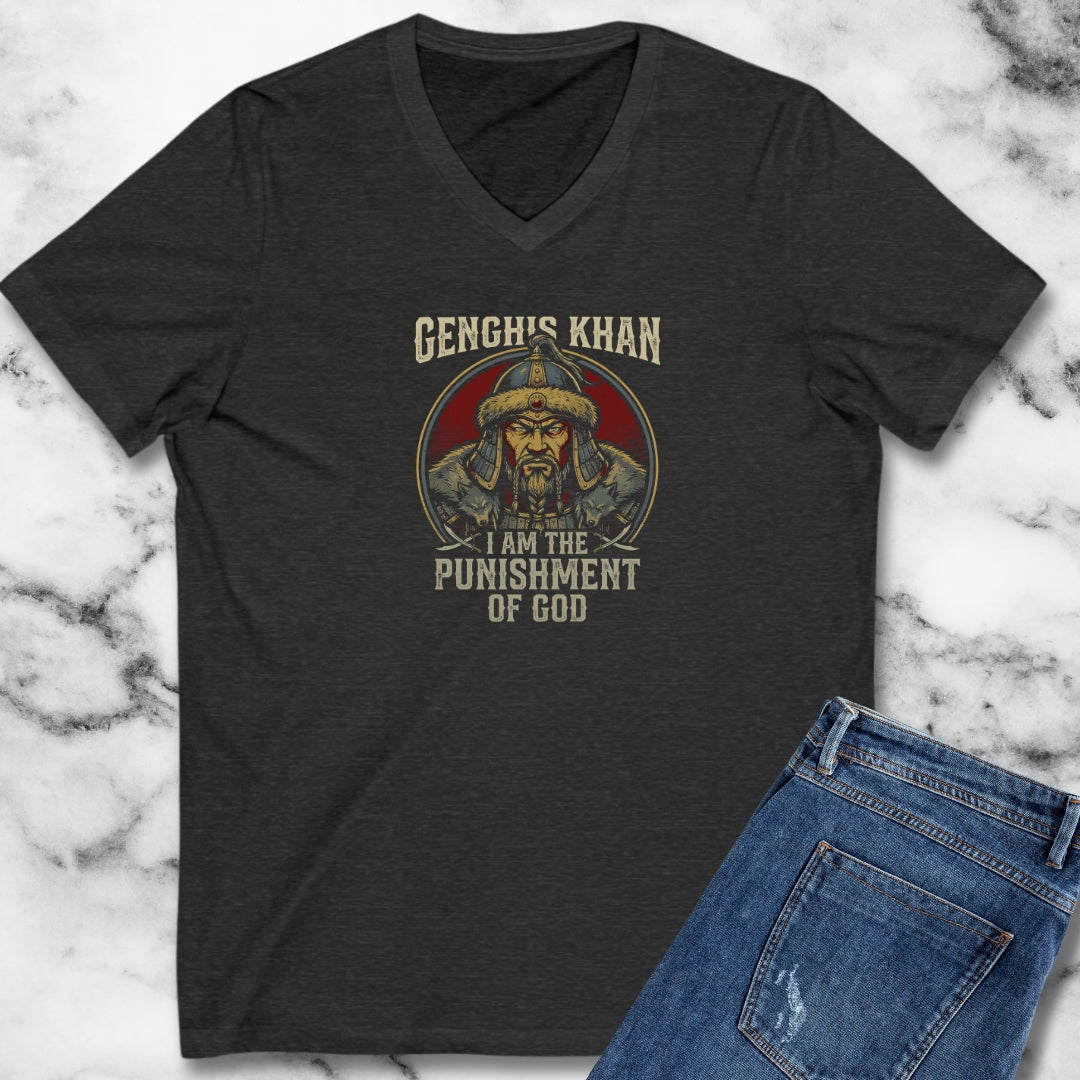 Genghis Khan Punishment from God V-neck