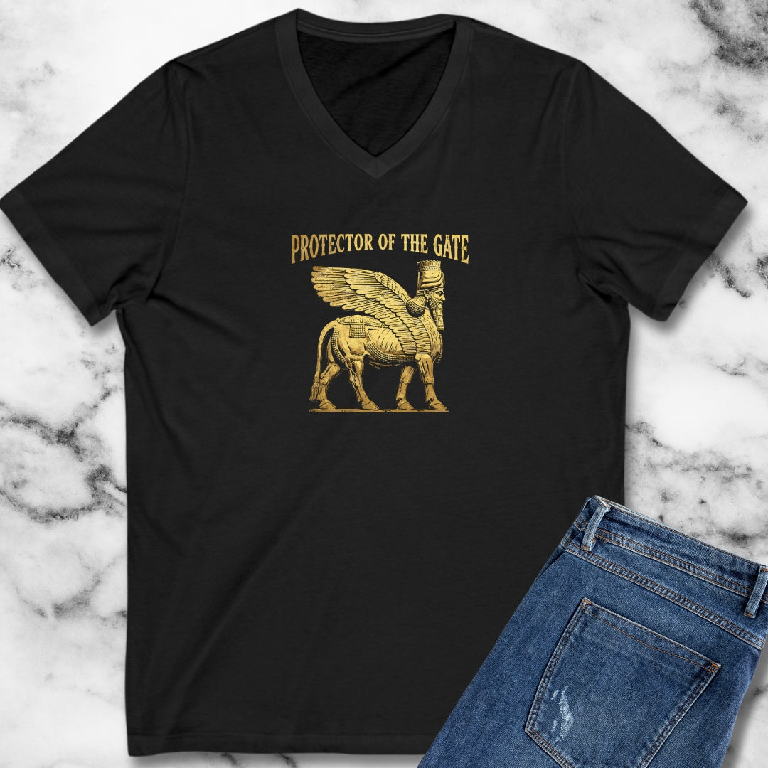 Lamassu Protector of the Gate V-Neck