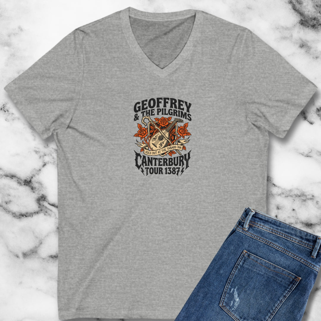 Geoffrey & Pilgrims Tour 1387 V-neck