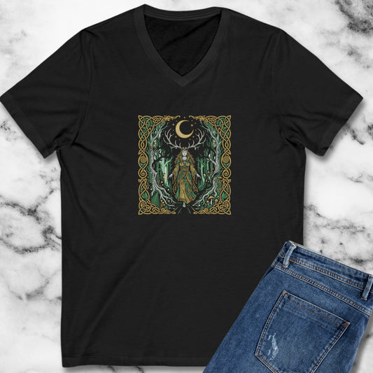 Elen of the Ways Goddess of Journey and Guidance V-Neck