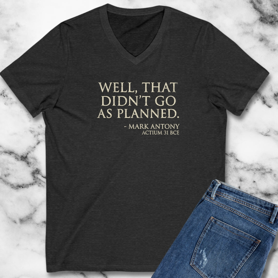 Mark Antony Actium Quote V-Neck