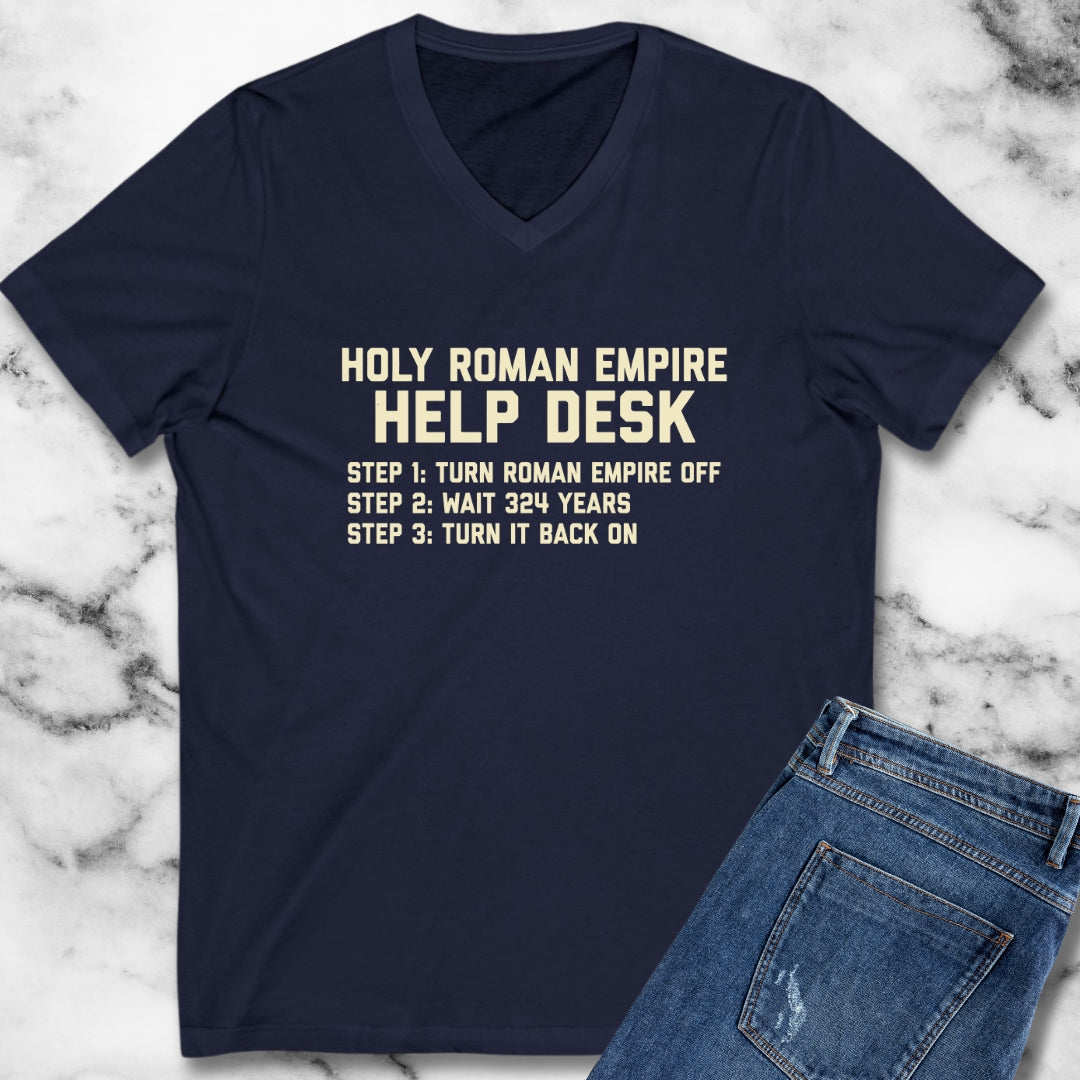 Holy Roman Empire Help Desk Ticket V-Neck