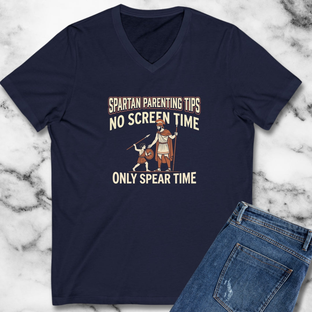 Spartan Parenting Tips V-Neck