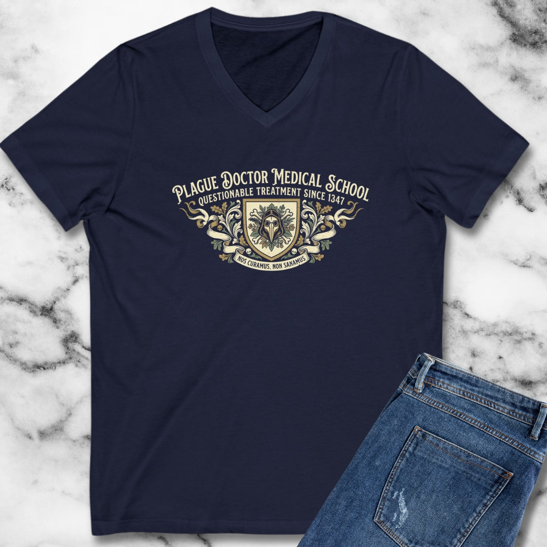 Plague Doctor Medical School V-Neck