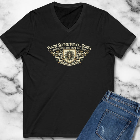 Plague Doctor Medical School V-Neck
