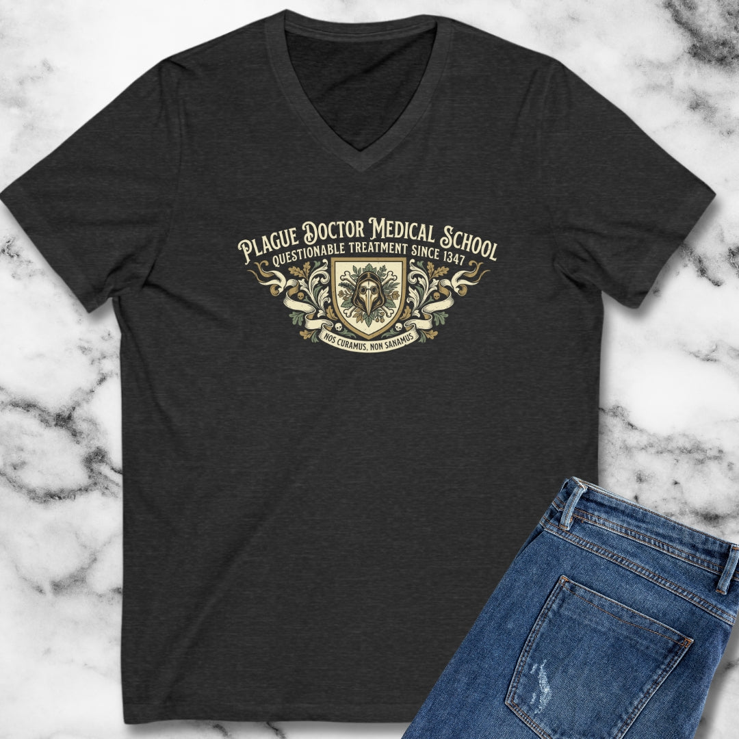 Plague Doctor Medical School V-Neck