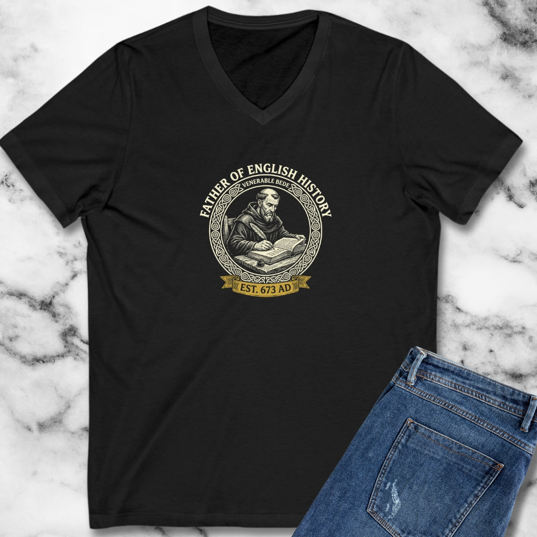 Venerable Bede Father of English History V-Neck