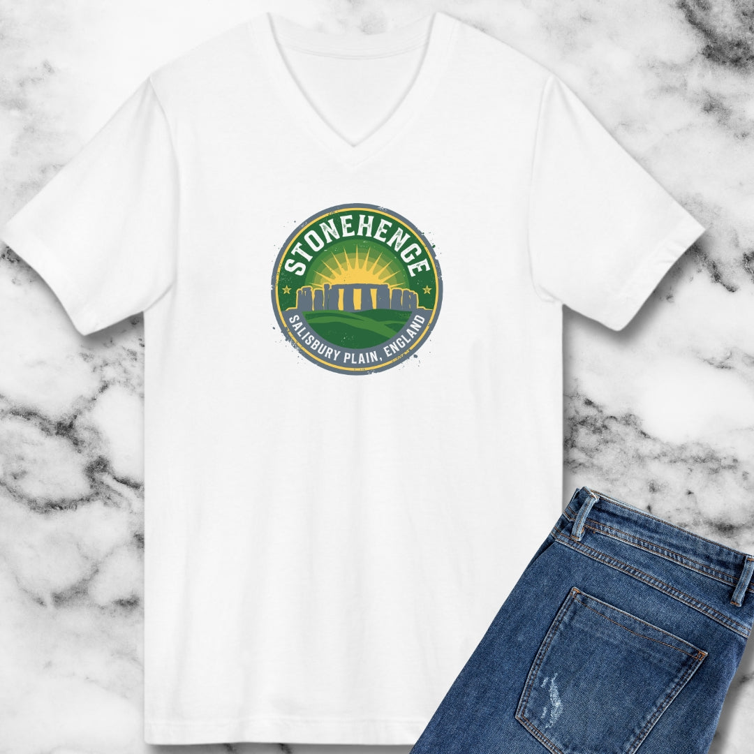 Stone Henge Badge V-neck