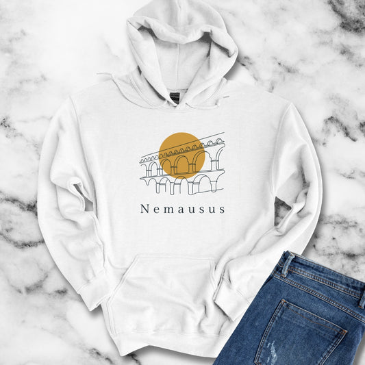 Pont Du Gard Nemausus Nimes in Latin Hoodie