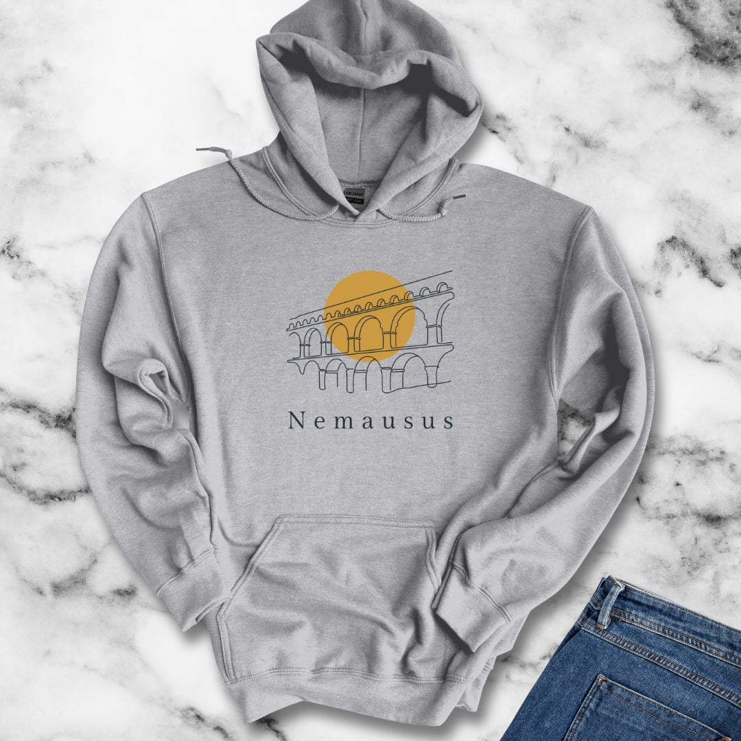 Pont Du Gard Nemausus Nimes in Latin Hoodie