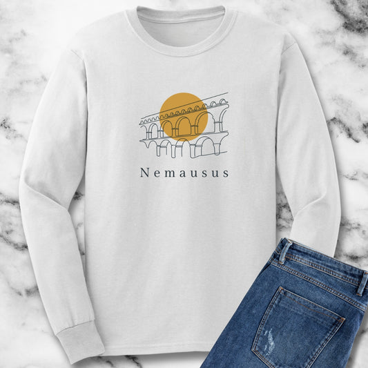 Pont Du Gard Nemausus Nimes in Latin Long Sleeve