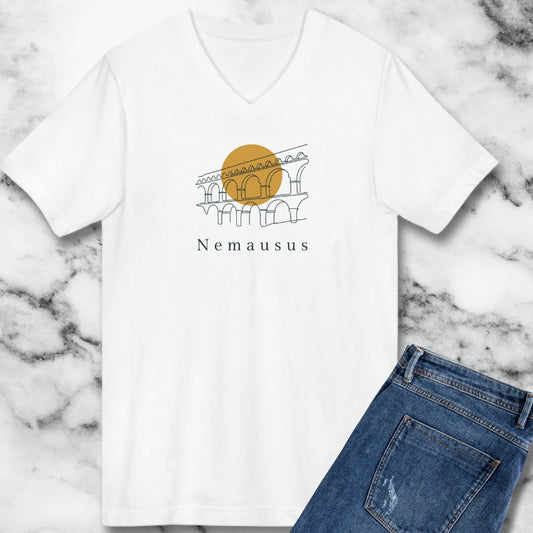Pont Du Gard Nemausus Nimes in Latin V-neck