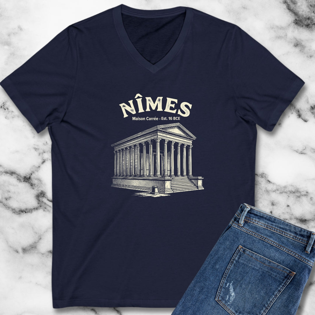 Maison Carree Nimes V-Neck