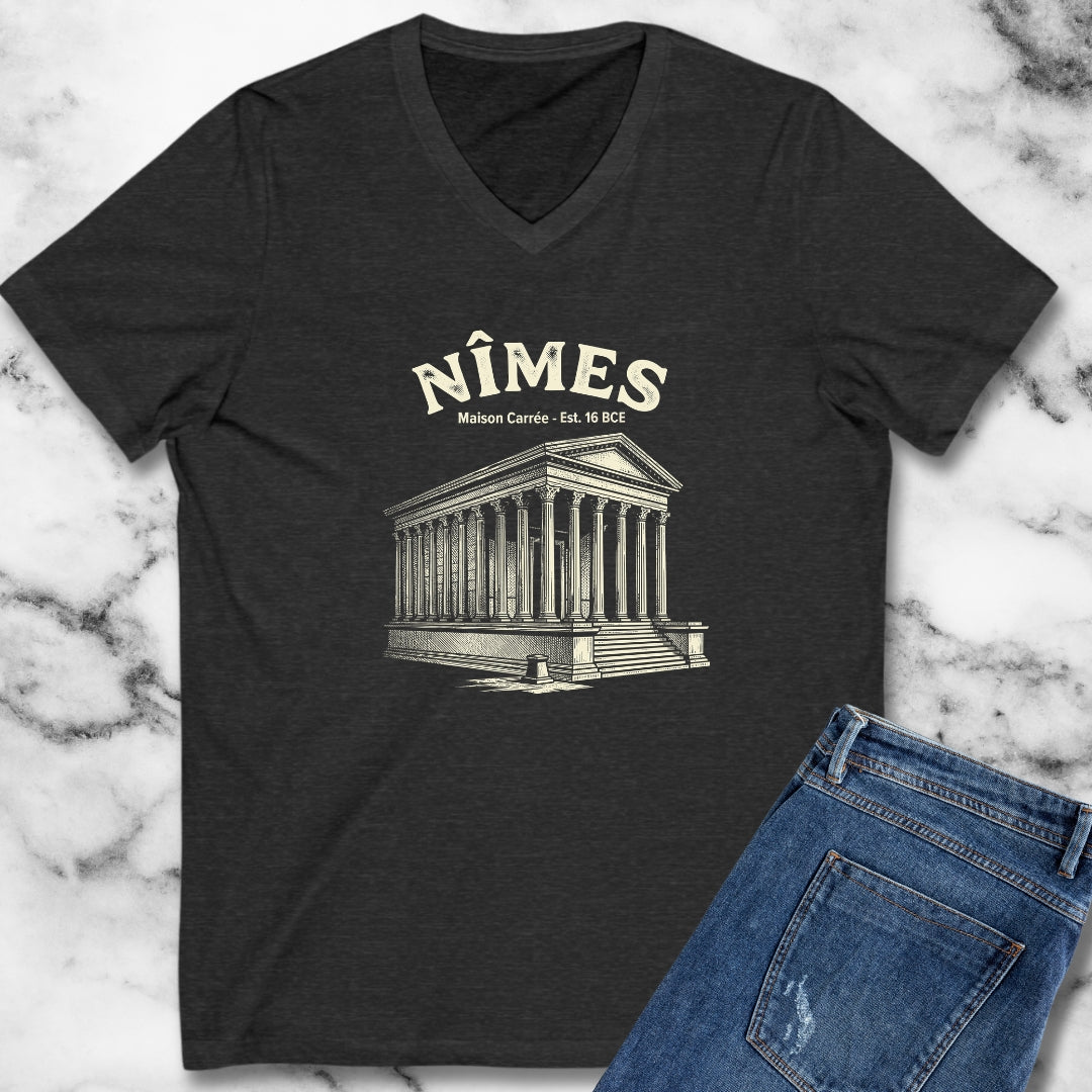 Maison Carree Nimes V-Neck