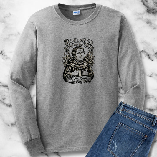 Martin Luther Here I Stand Quote Long Sleeve