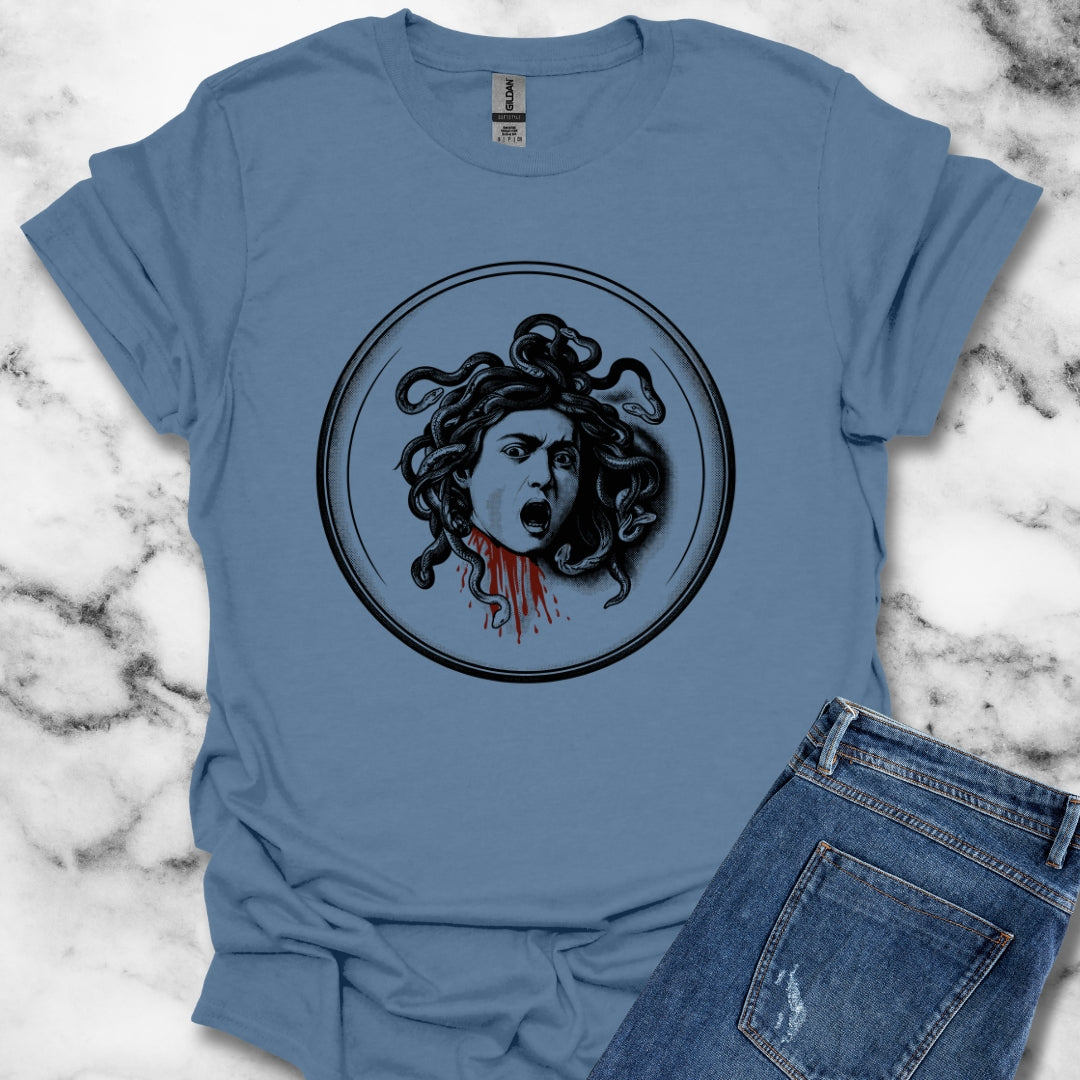 Caravaggio's Medusa B&W T-Shirt