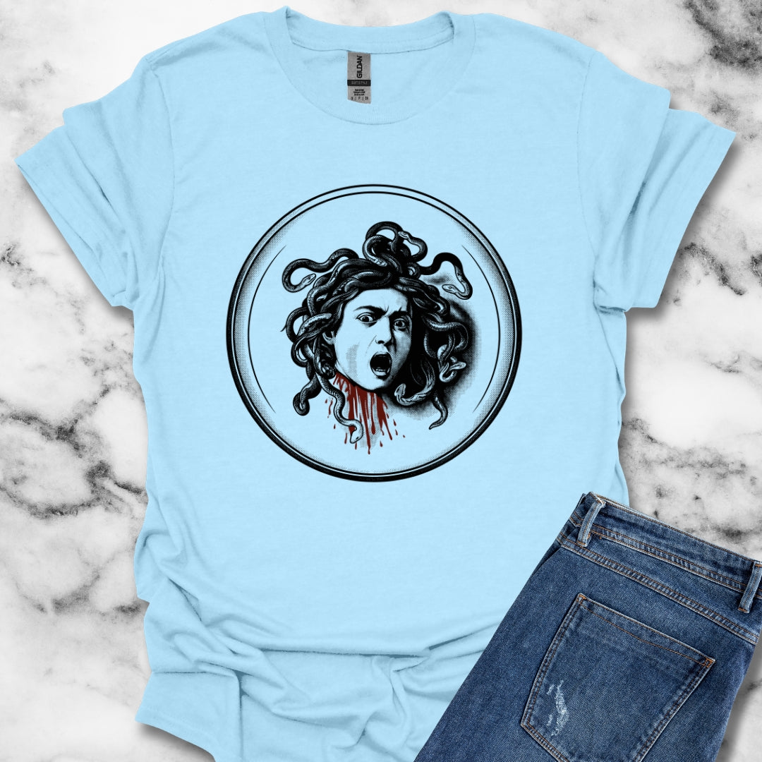 Caravaggio's Medusa B&W T-Shirt