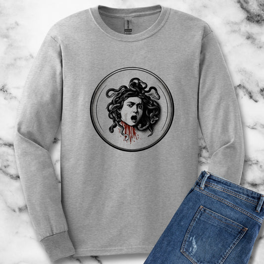 Caravaggio's Medusa B&W Long Sleeve