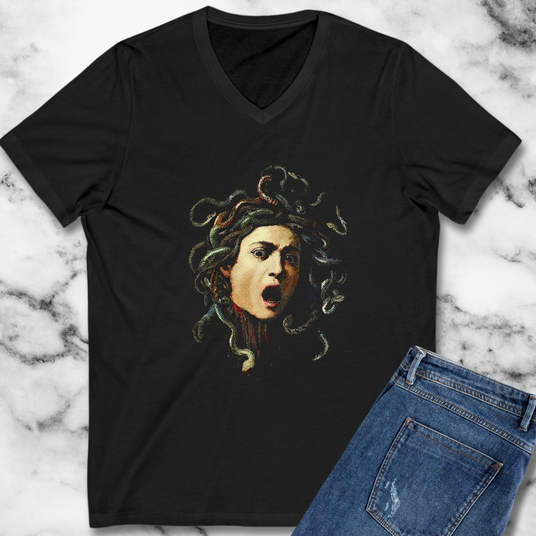 Caravaggio's Medusa V-Neck