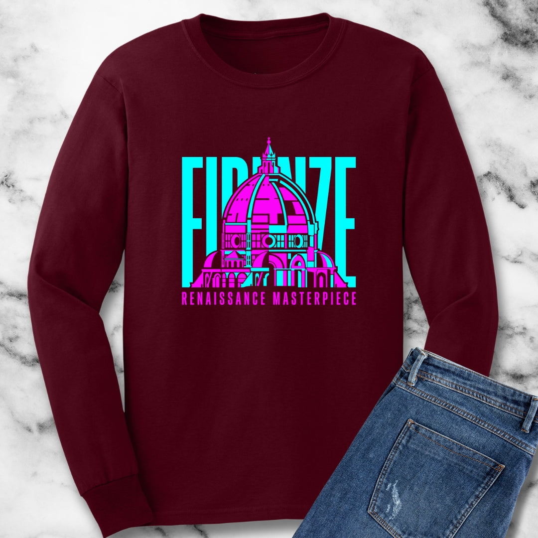 Brunelleschi's Dome Firenze Masterpiece Long Sleeve