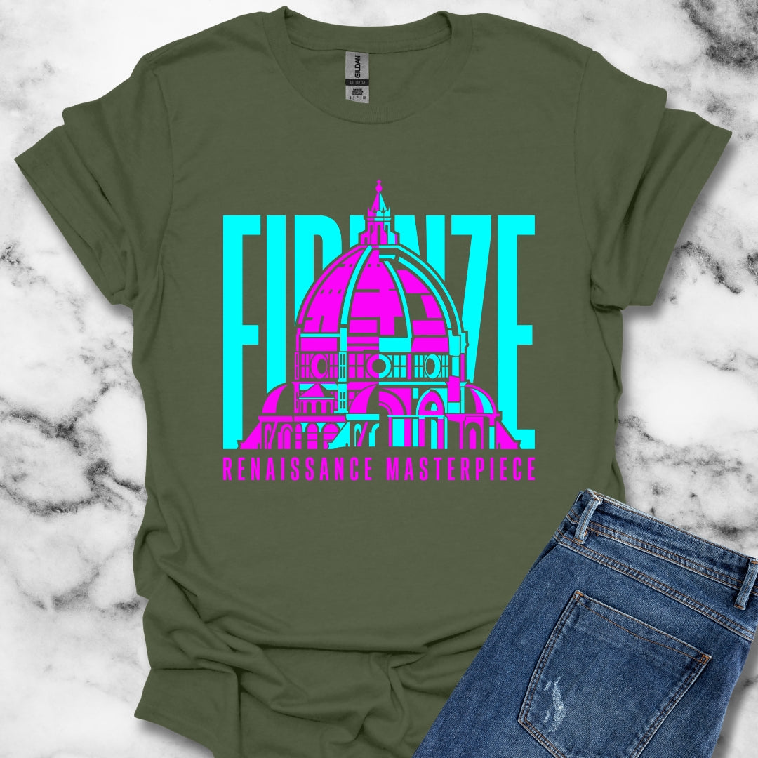 Brunelleschi's Dome Firenze Masterpiece T-Shirt
