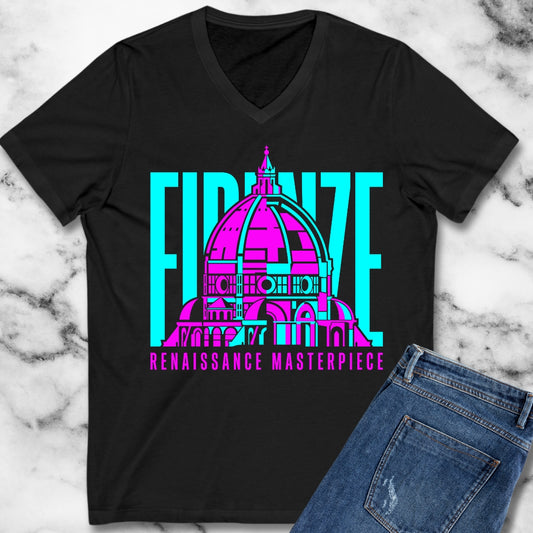 Brunelleschi's Dome Firenze Masterpiece V-Neck Tee