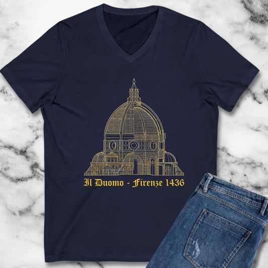 Brunelleschi's Dome Firenze V-Neck