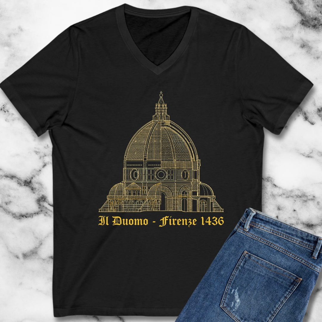 Brunelleschi's Dome Firenze V-Neck