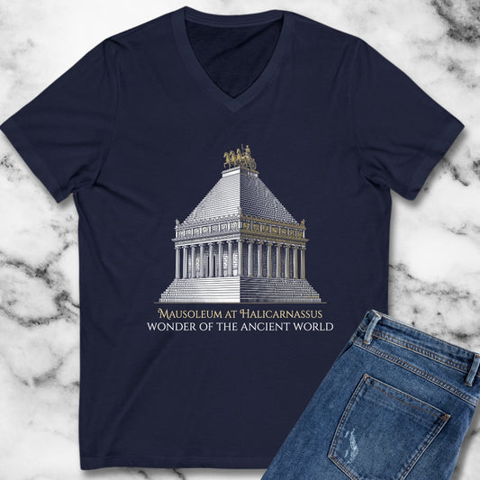 Mausoleum of Helicarnassus Wonder of the World V-Neck