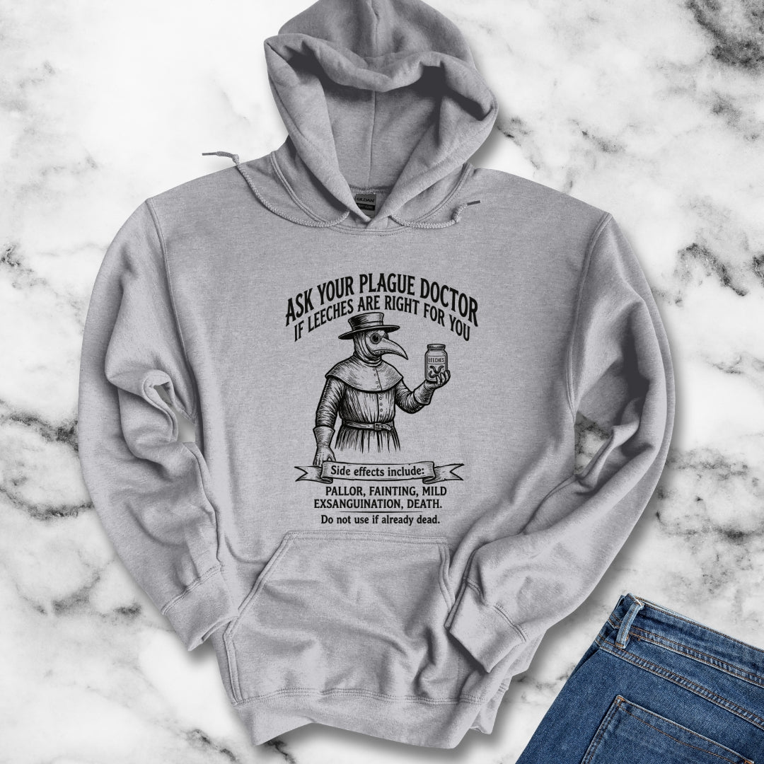 Plague Doctor Leeches Ad Hoodie
