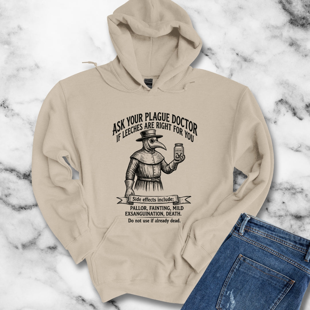 Plague Doctor Leeches Ad Hoodie