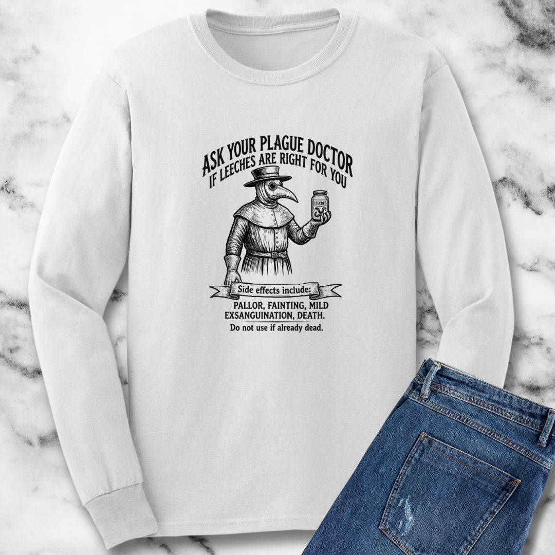 Plague Doctor Leeches Ad Long Sleeve