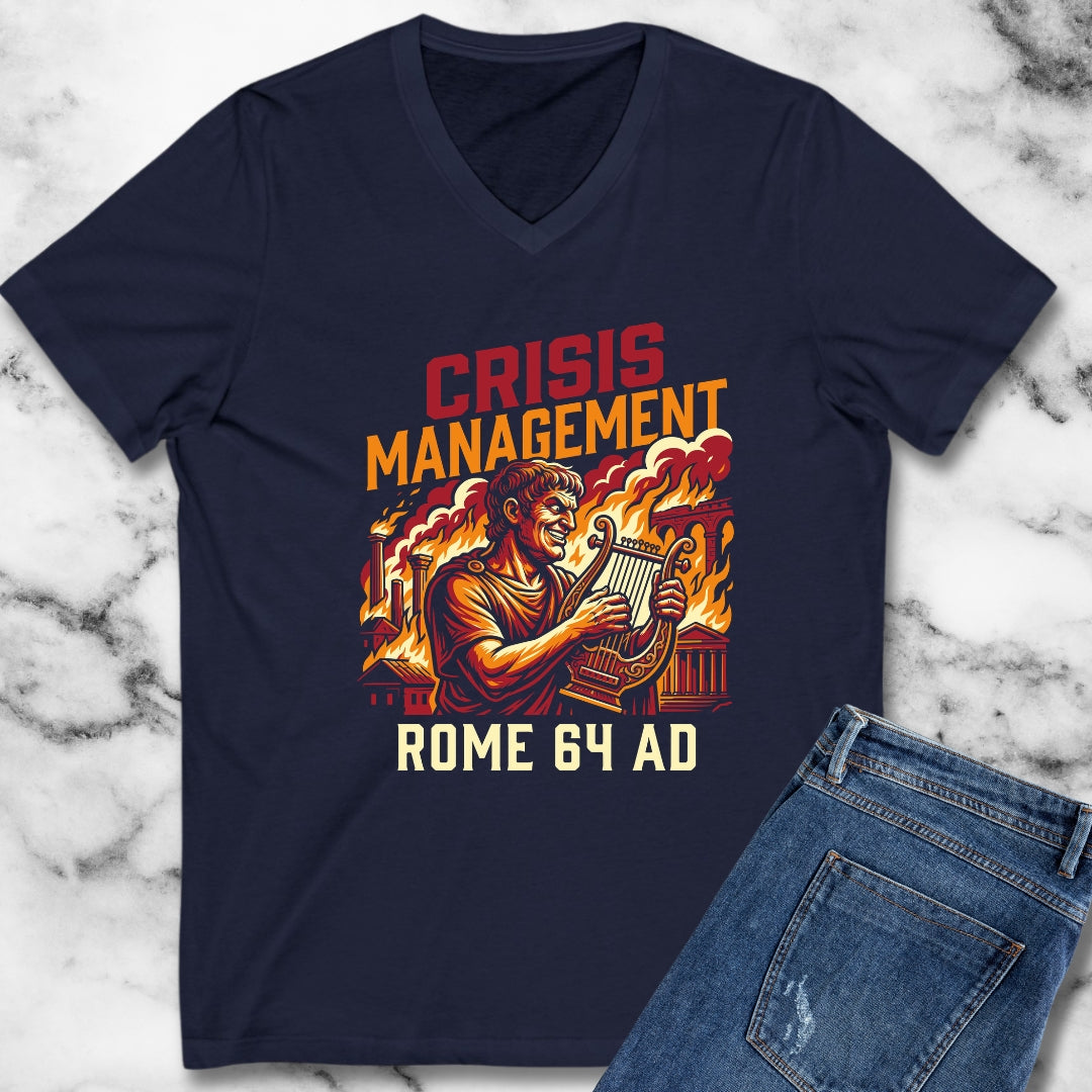 Emperor Nero Crisis Management V-Neck
