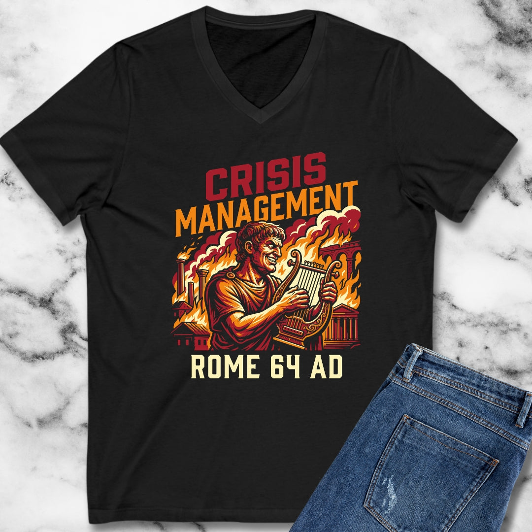 Emperor Nero Crisis Management V-Neck