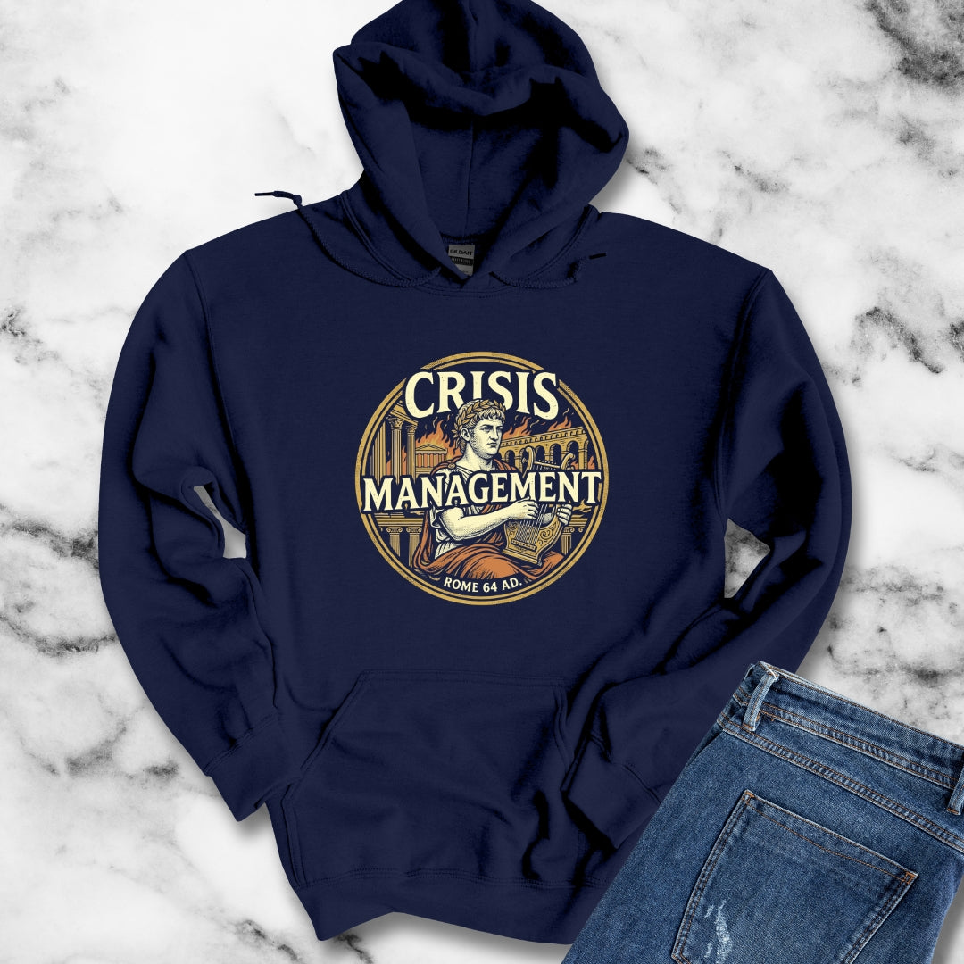 Emperor Nero Crisis Management Rome Burning Hoodie