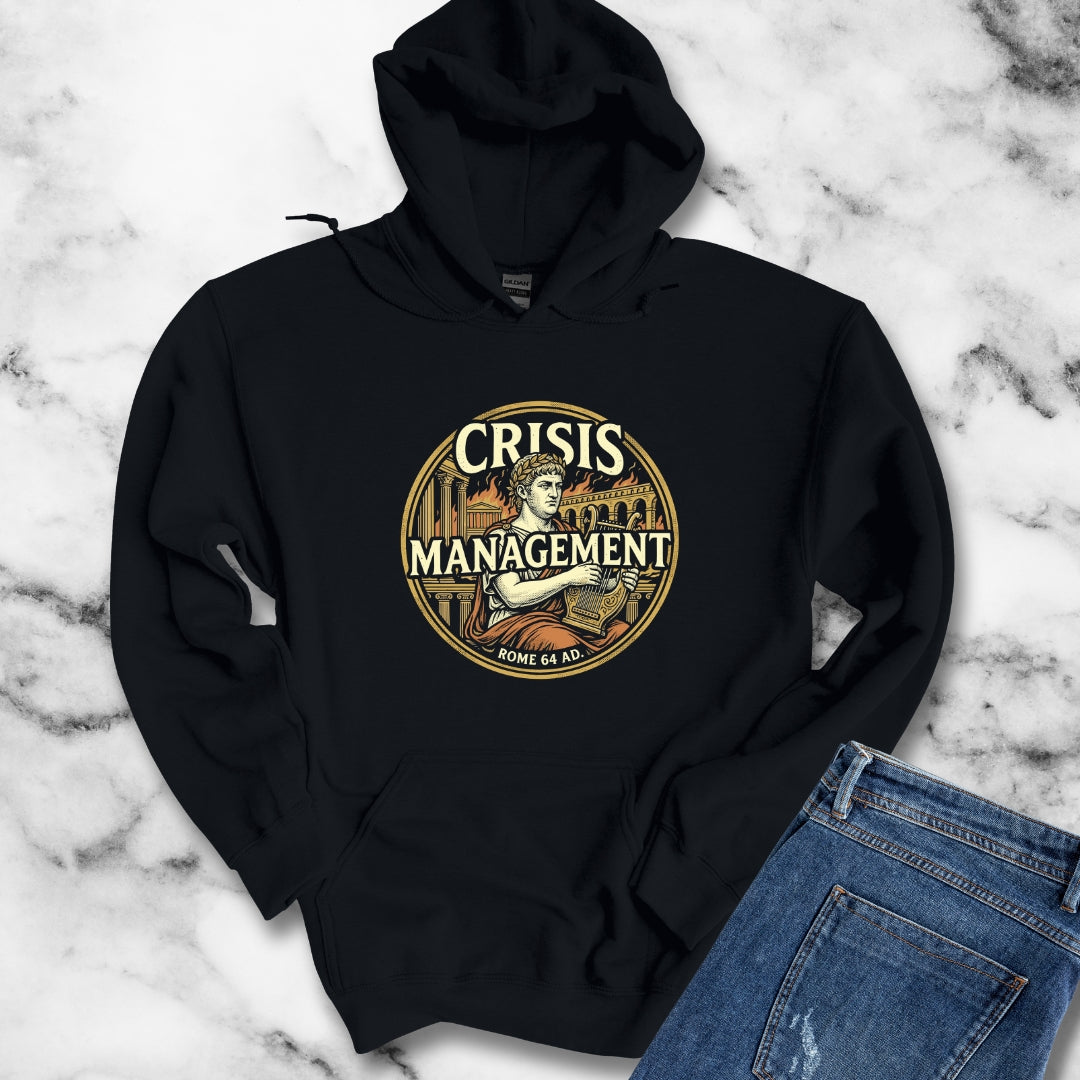 Emperor Nero Crisis Management Rome Burning Hoodie