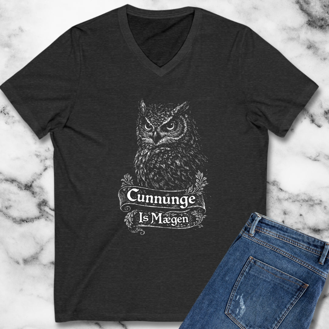 Old English Knowledge is Power V-Neck