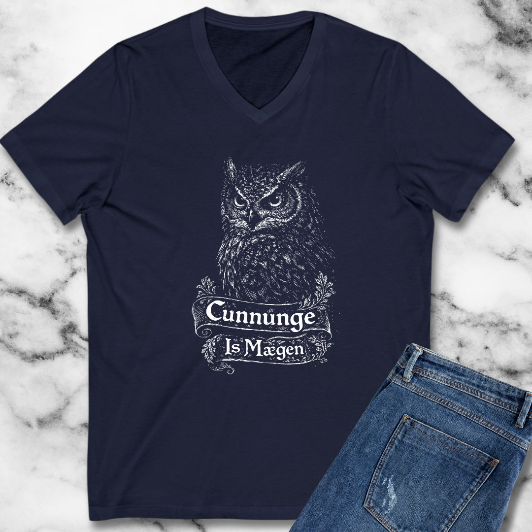 Old English Knowledge is Power V-Neck