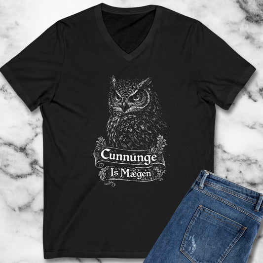 Old English Knowledge is Power V-Neck