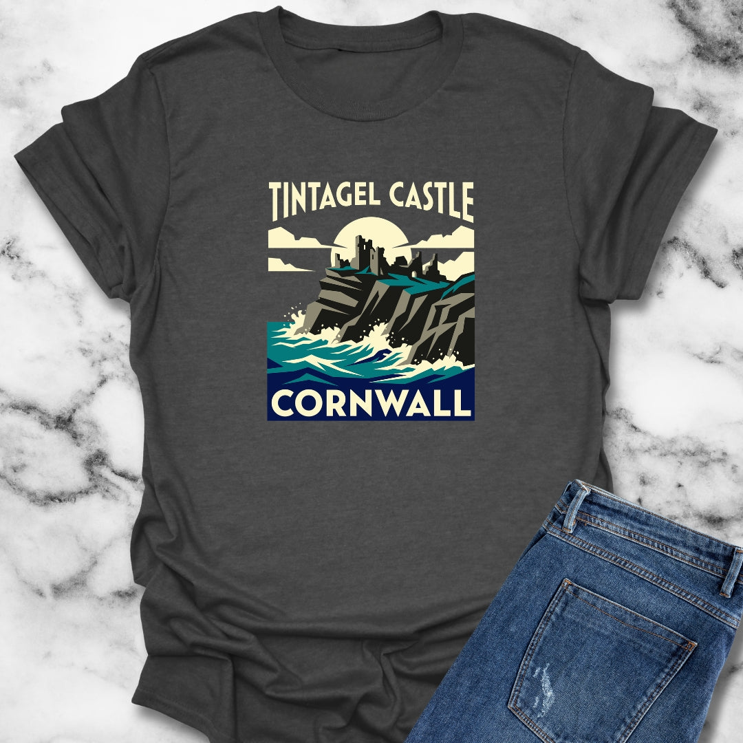 Tintagel Castle Art Nouveau Travel Ad T-Shirt
