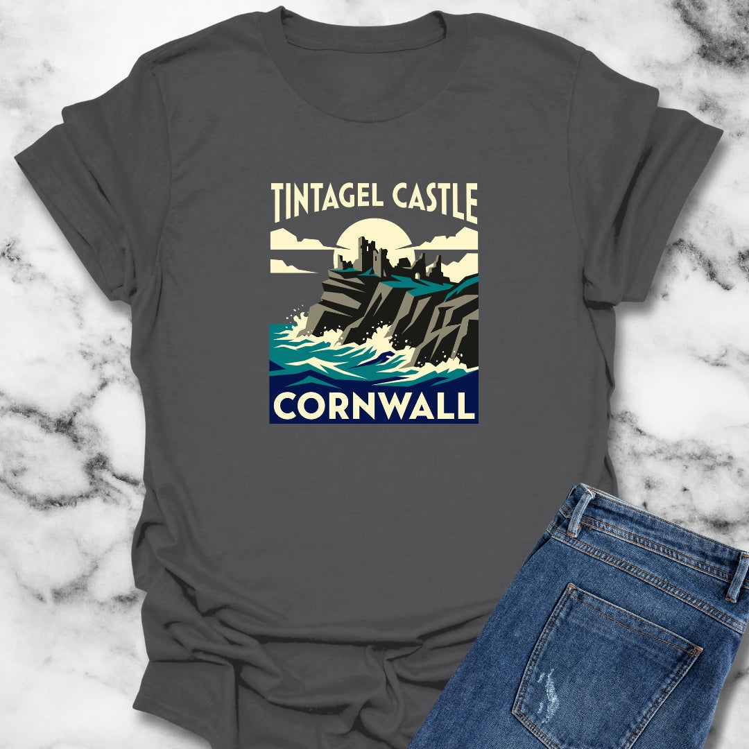 Tintagel Castle Art Nouveau Travel Ad T-Shirt