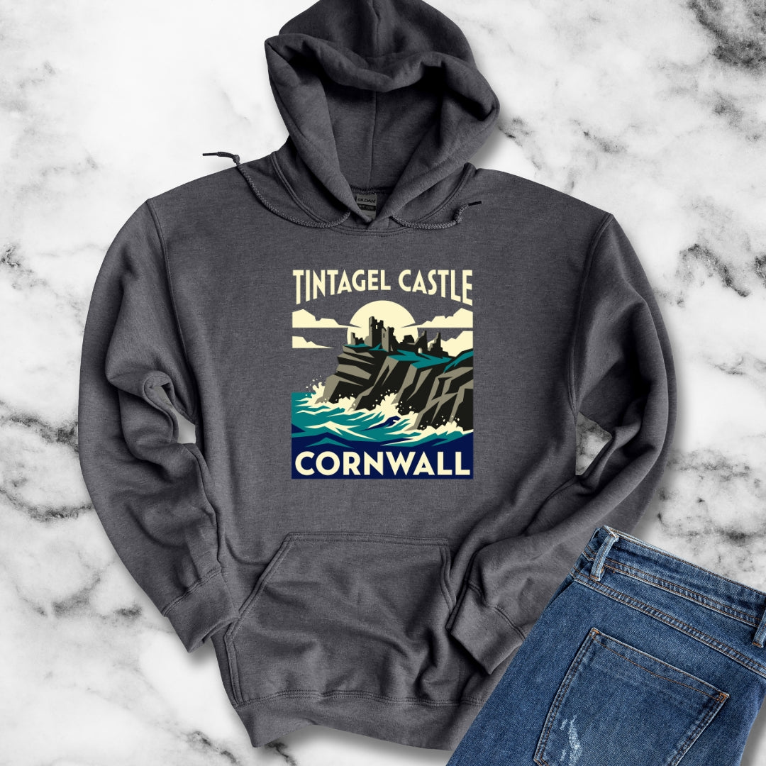 Tintagel Castle Art Nouveau Travel Ad Hoodie