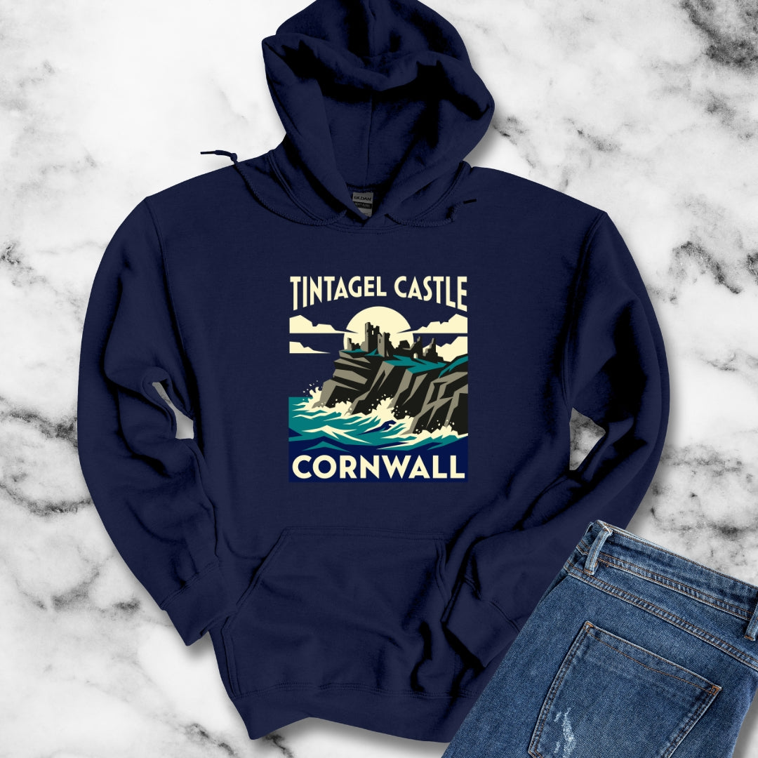 Tintagel Castle Art Nouveau Travel Ad Hoodie
