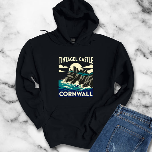 Tintagel Castle Art Nouveau Travel Ad Hoodie